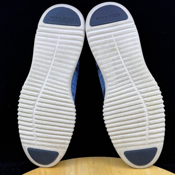 Cole Haan 2.Zerogrand Stitchlite Blue Oxford Wingtip Shoes C27946 Men's Size 9 - Picture 9 of 10